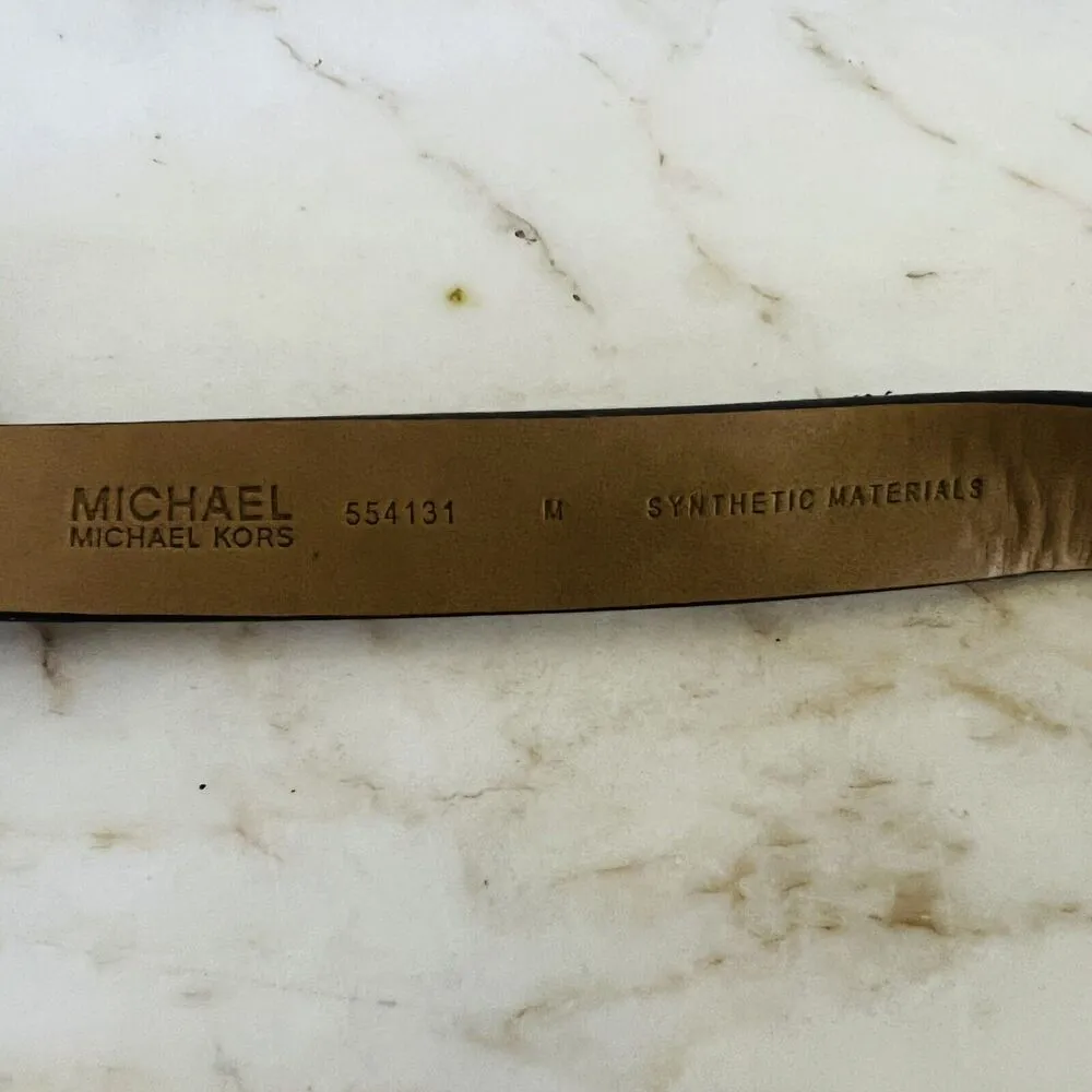 MICHAEL KORS Brown Faux Leather Logo Belt Bag Fanny Pack - M - Image 7