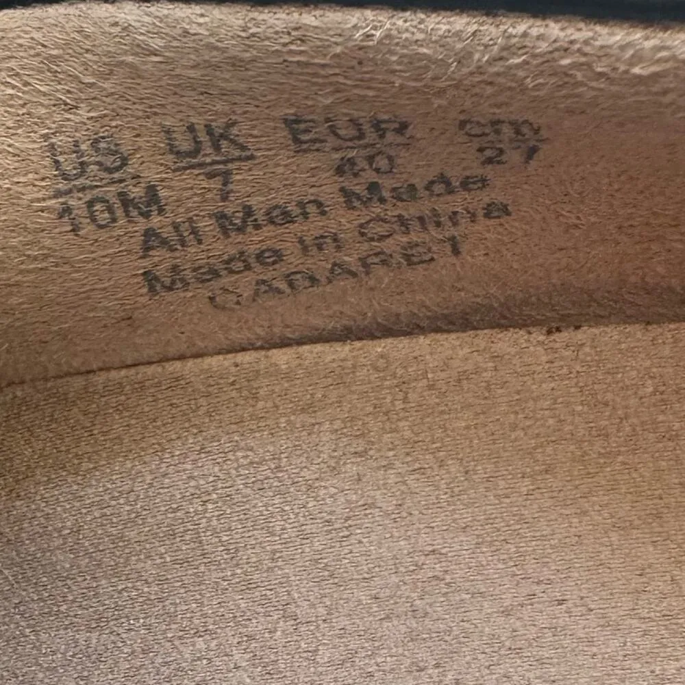 Naturalizer Black Cabaret Faux Leather Lug Sole Loafers Platform Heels Size 10 - Image 7