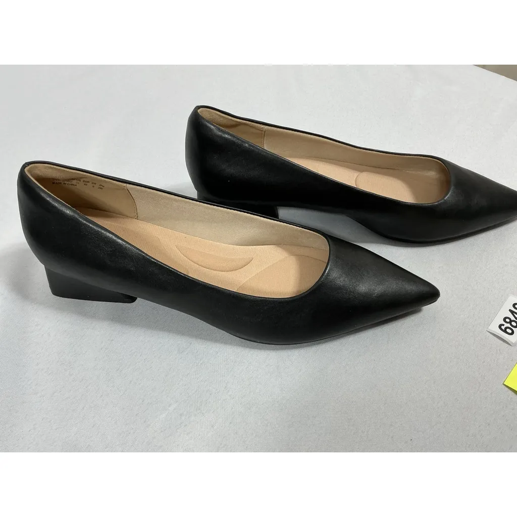 Womans New Dream Pairs Slip On Pumps Black Us 11 Eu 43 Block Heel Pointed Toe - Image 2
