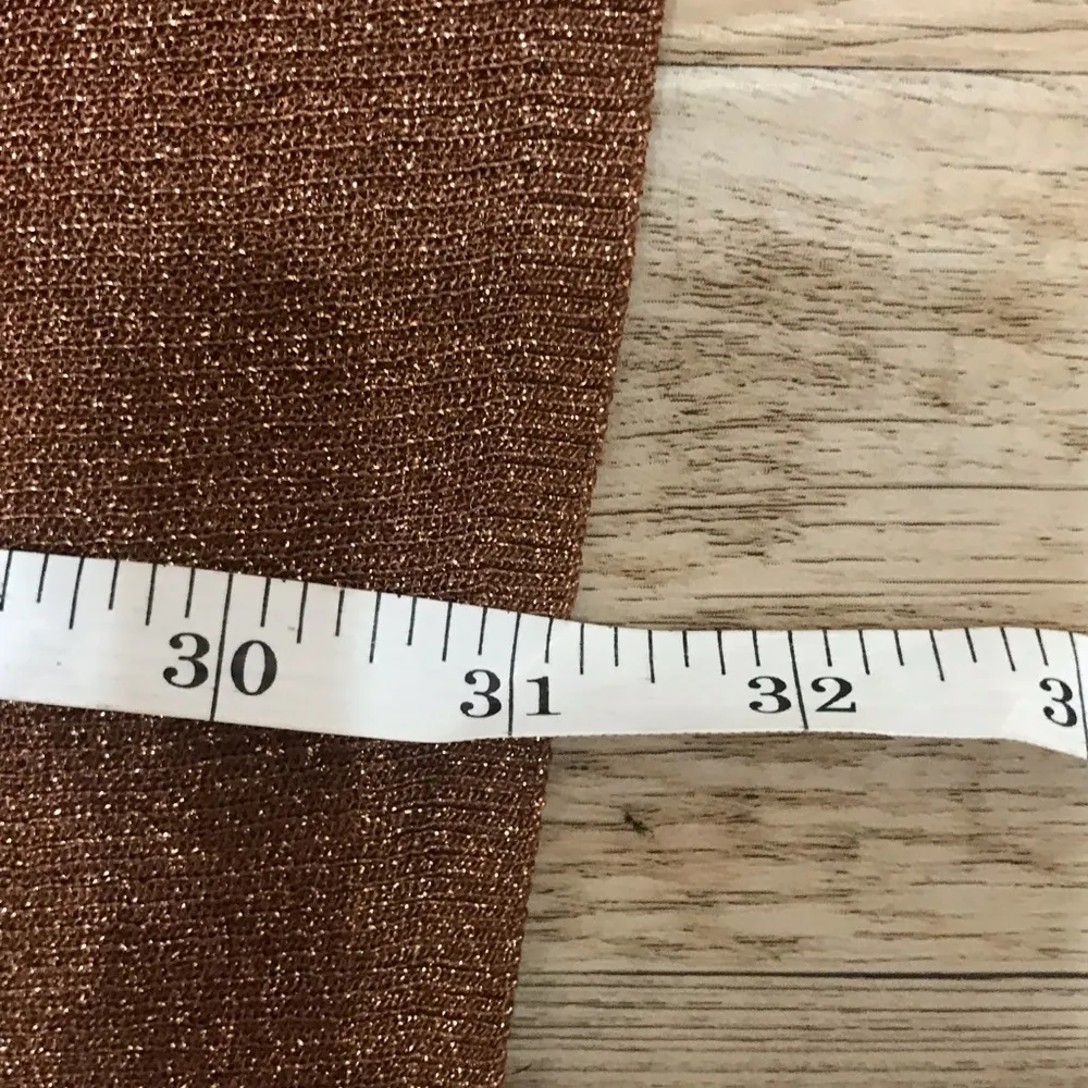 - H & M Rose Gold glitter pencil skirt size Medium - Image 6