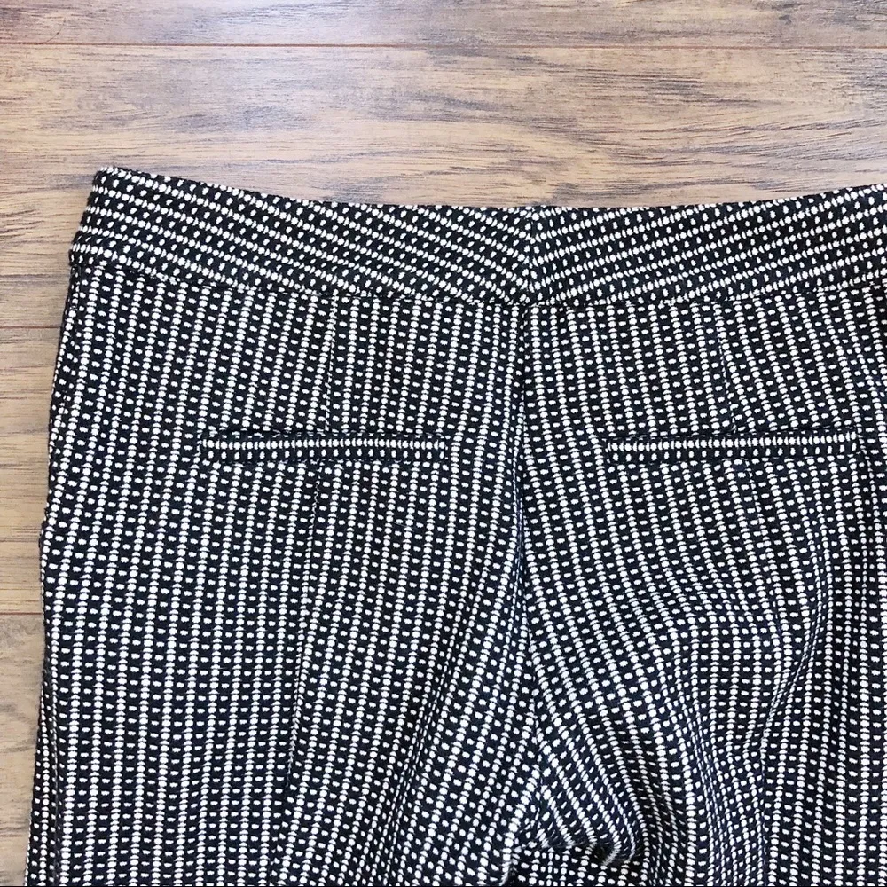 Thakoon • tapered black patterned pants ponte knit stretch skinny slim Size 4 - Image 9