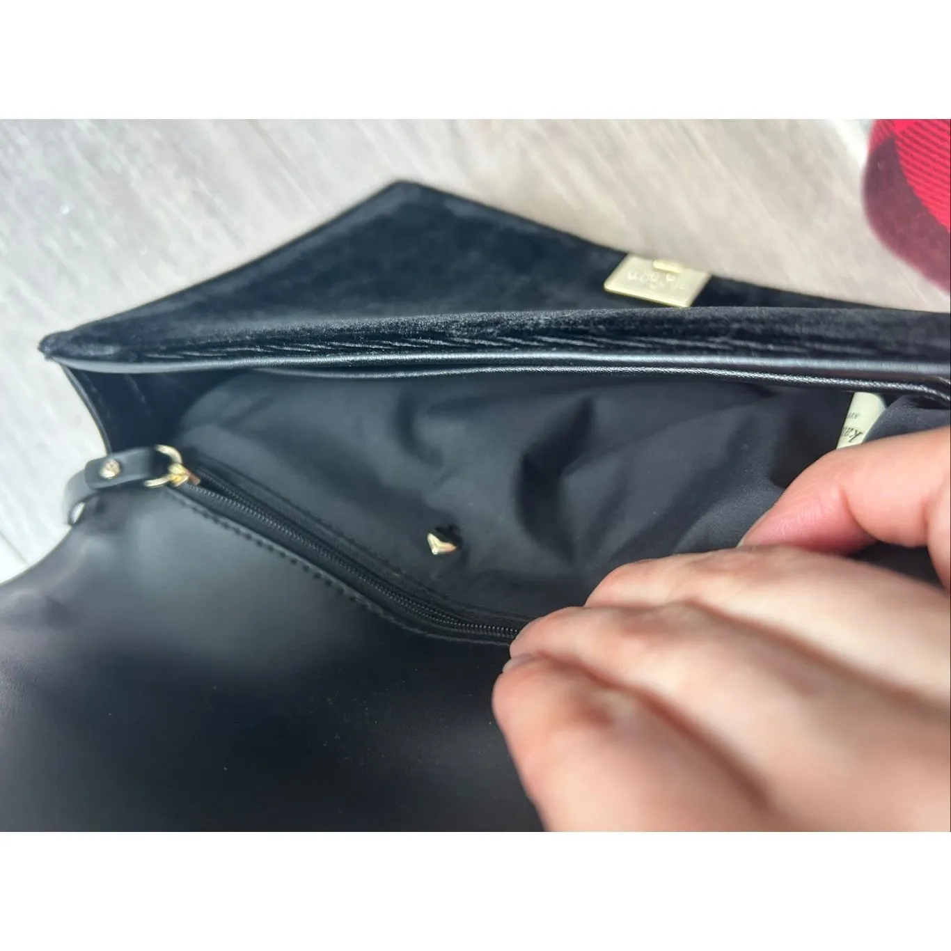 Kate Spade Watson Lane Marci Black velvet like material - Image 9