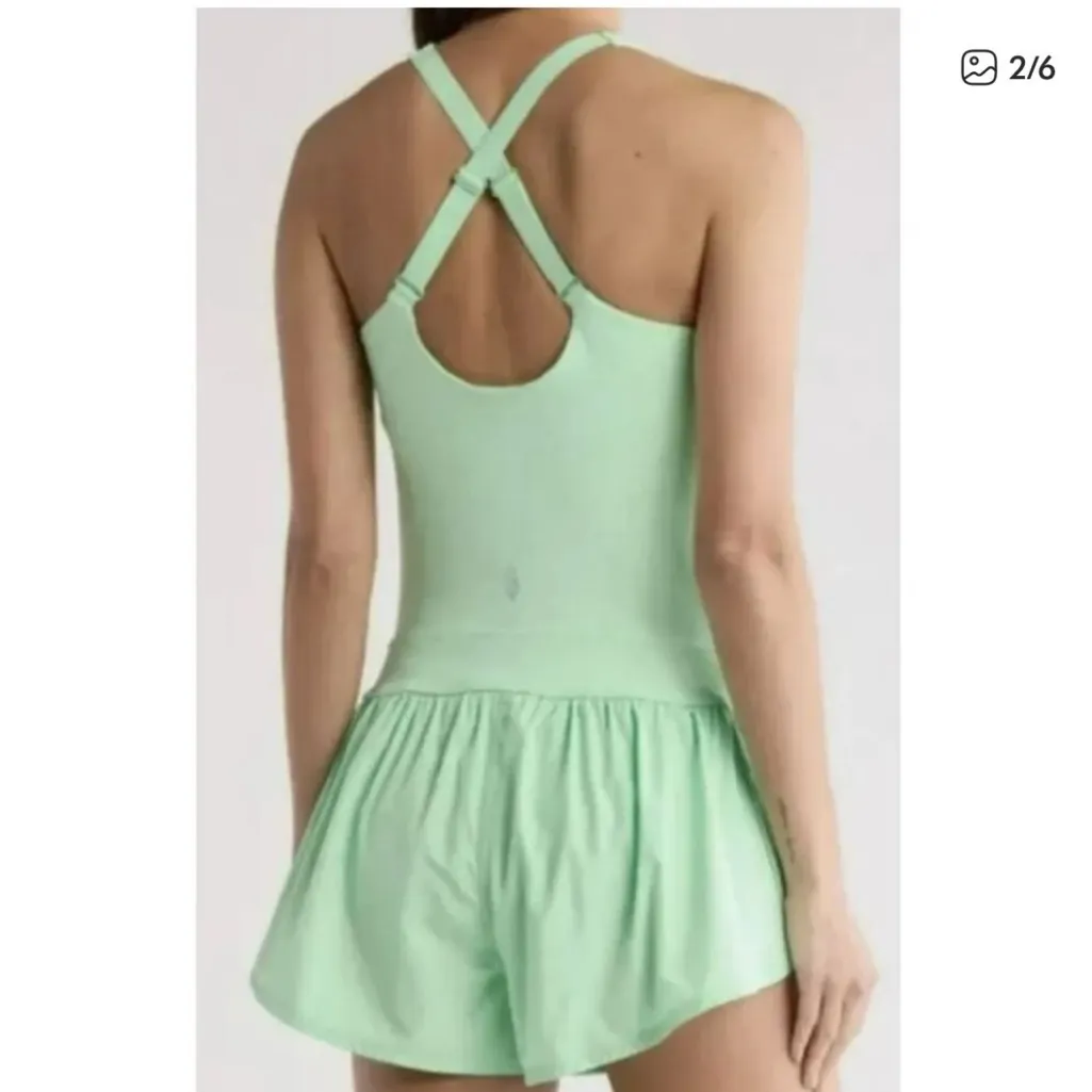 NWT FP Free People‎ Movement X Hatch righteous runsie XS Green - Image 3