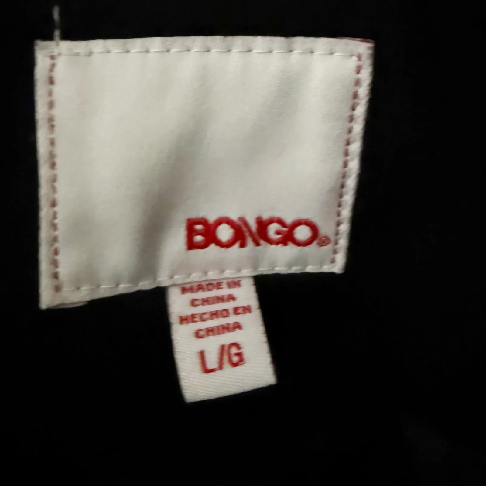 BONGO | Vintage 90s Y2K Pea Coat Jacket Double Breasted Black | Size Large - Image 4