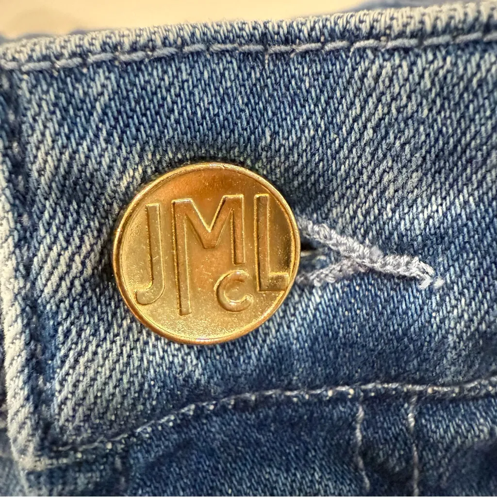 J. McLaughlin Yara Straight Tapered Leg Denim Jeans Women’s 0 Medium Indigo Blue - Image 4