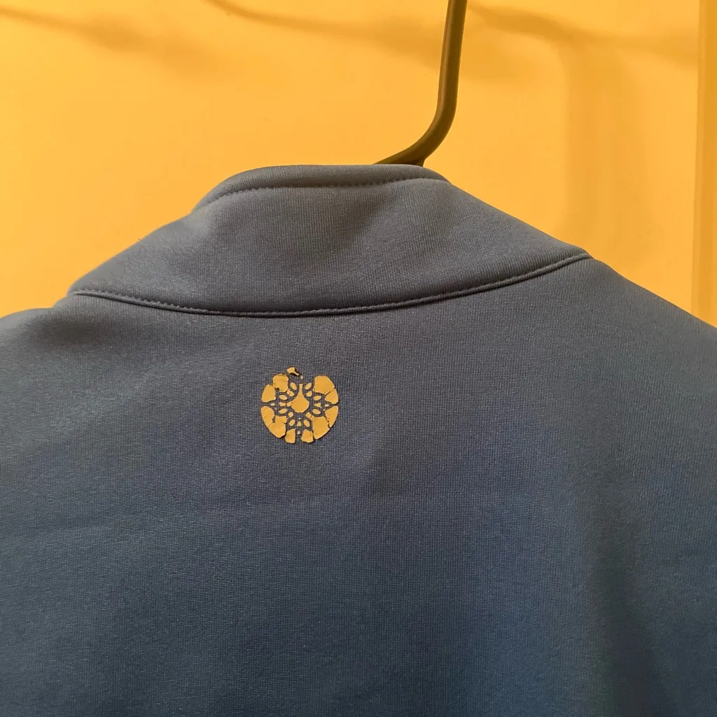 MED COUTURE Women's Athletic Zip Up Track Jacket Coat Blue Size Medium - Image 12