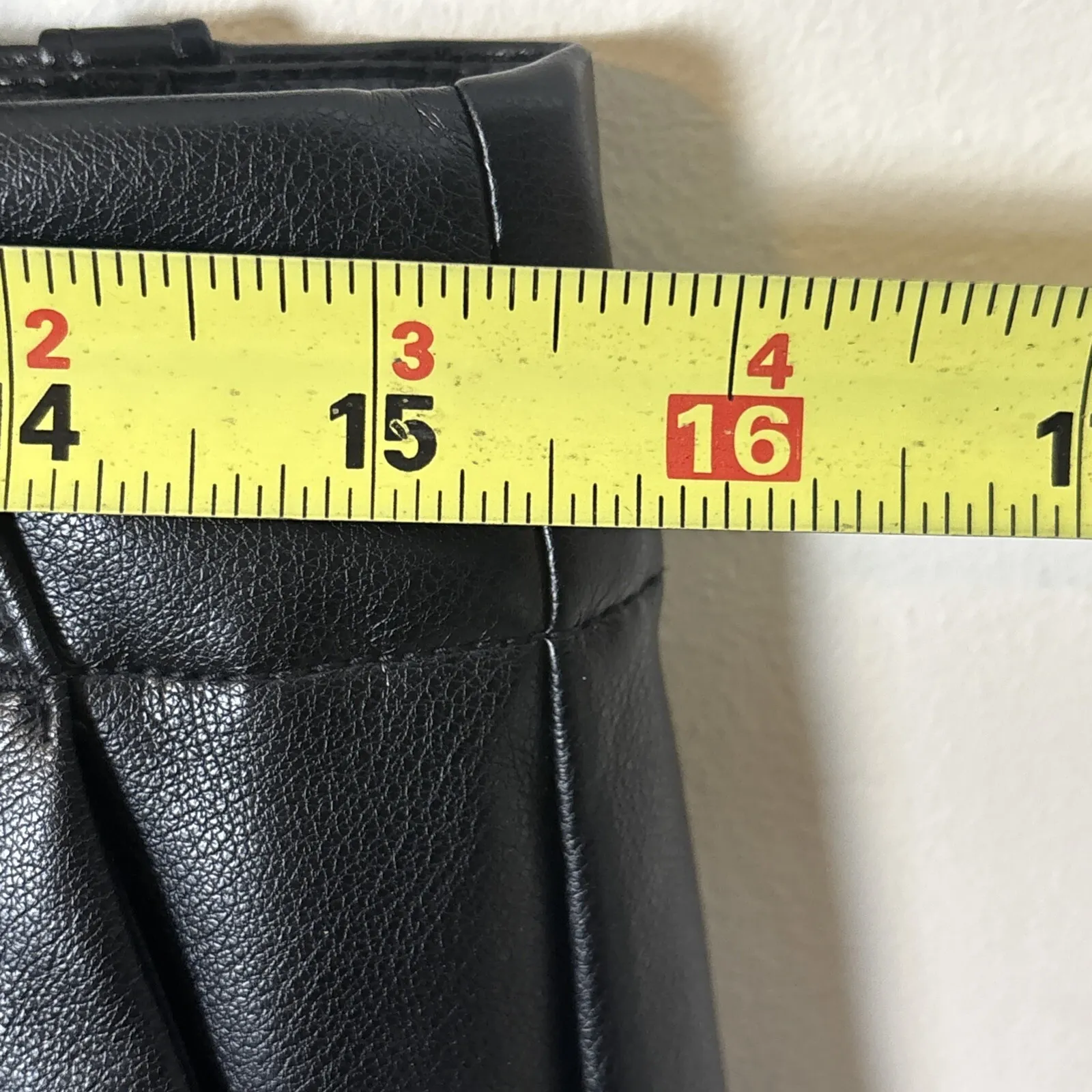 Gap Black Faux Leather Vegan Pants Womens Sz 10 New Moto Pockets $89.95 - Image 5