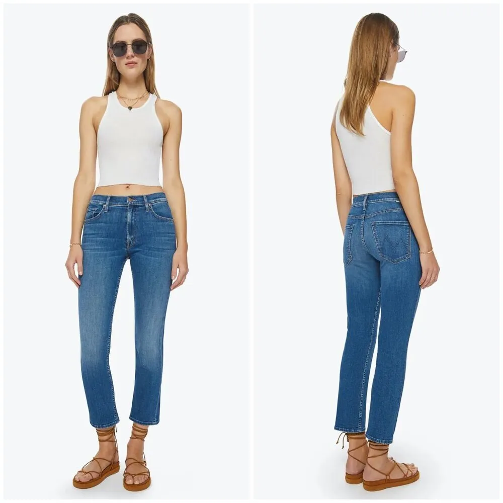 💕MOTHER💕 The Mid Rise Rider Ankle Jeans ~ Right On 27 NWT Blue - Image 3