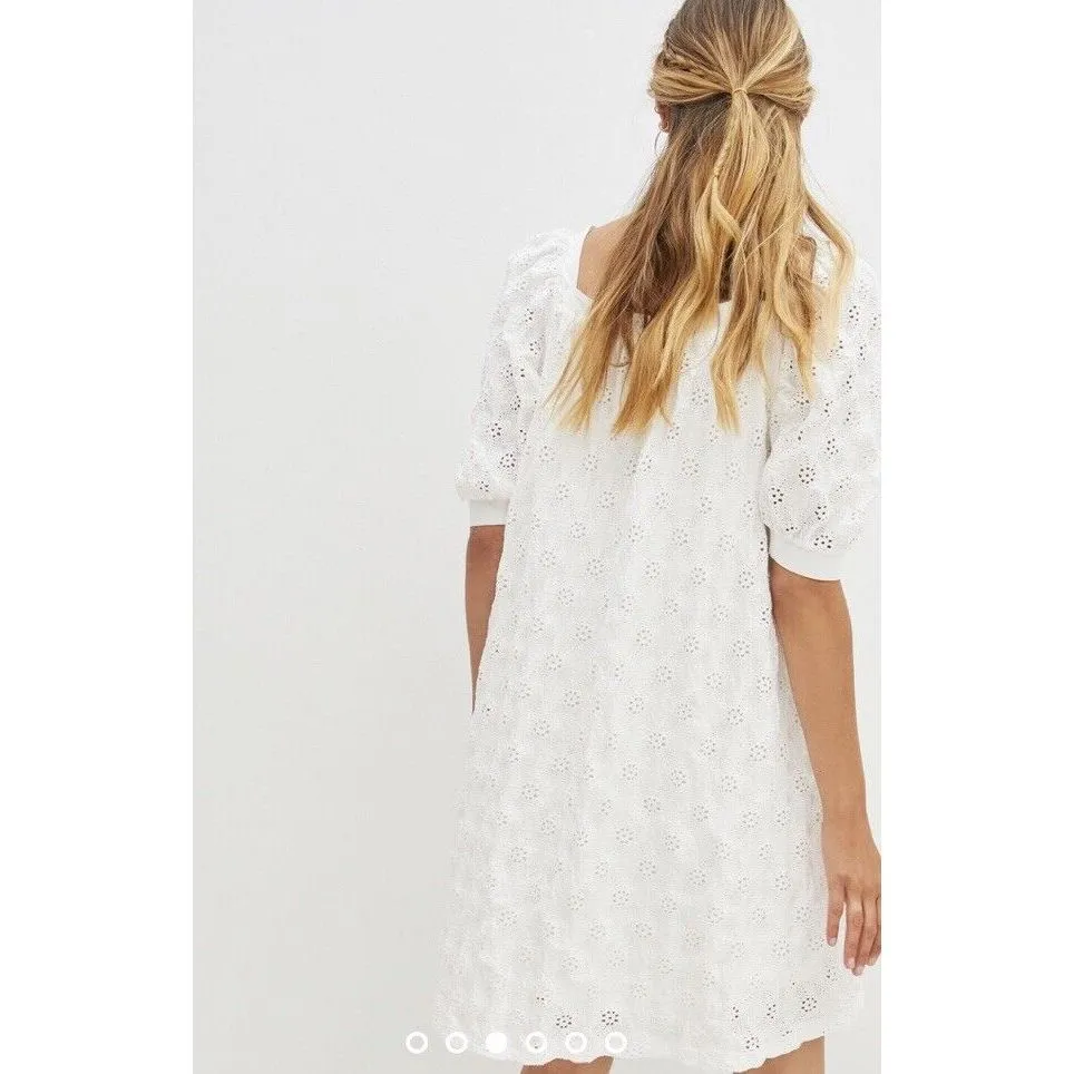 Anthropologie Maeve Eyelet Mini Dress Size XS H - Image 3