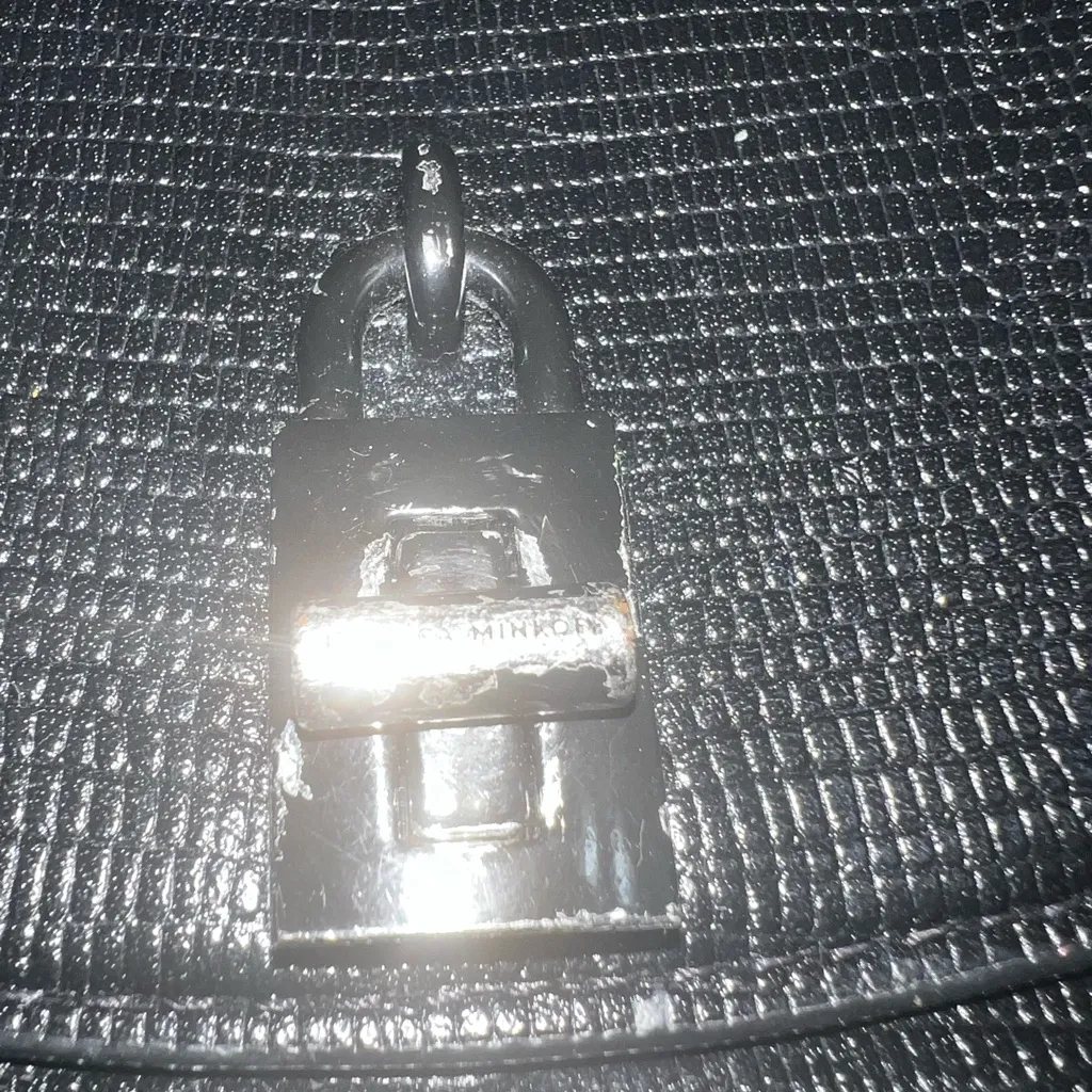 Rebecca Minkoff Love Too Black Leather Embossed Crossbody Handbag - Image 4