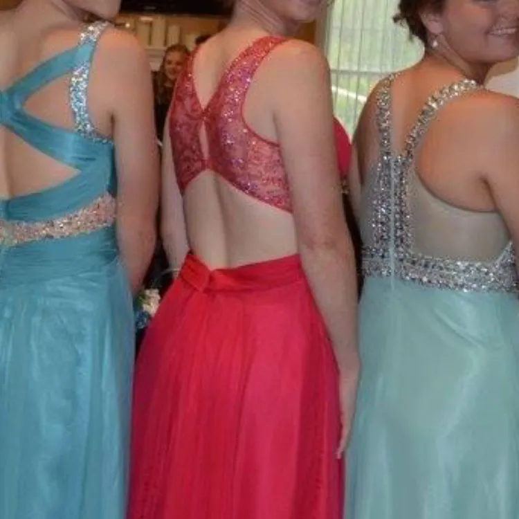 La Femme Hot Fuchsia Prom Dress - Image 4