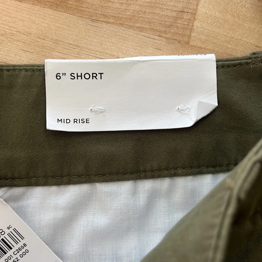 NWT Ann Taylor LOFT Outlet Mid-Rise Cotton Chino 6" Short, 0 - Image 8