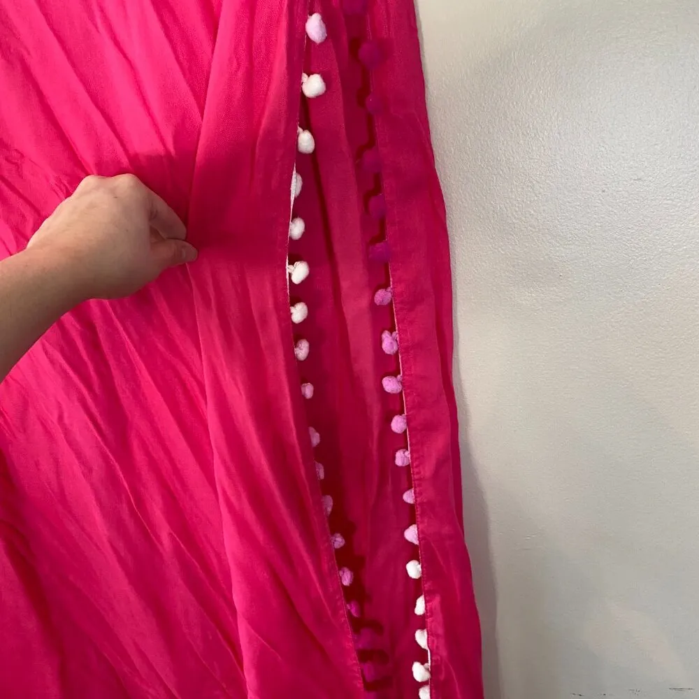 NWT Mud Pie Pink Scarf with Fringe - Image 2