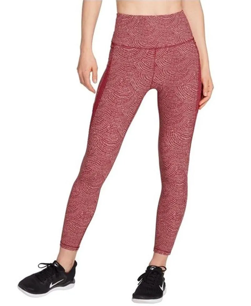 CALIA by Carrie Underwood Womens Energize High Rise Tight Leggings S Red - Image 2