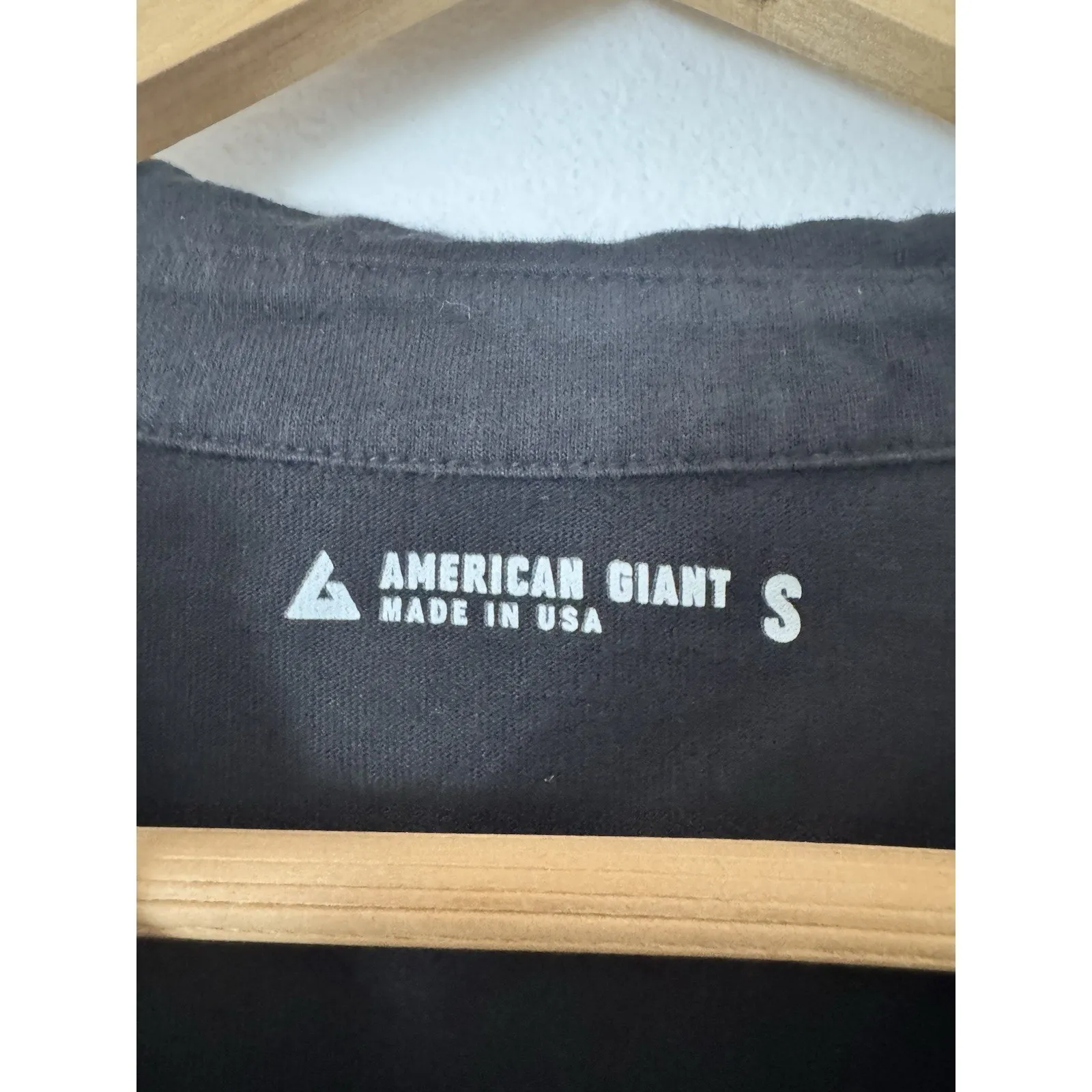 NWOT American Giant Women’s Popover Dress Long Sleeve Cotton Black Size Small - Image 7