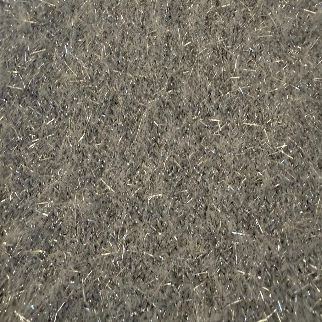 NEW DKNY Silver Metallic Crew Neck Sweater Boxy Bell Sleeve Size XL - Image 10