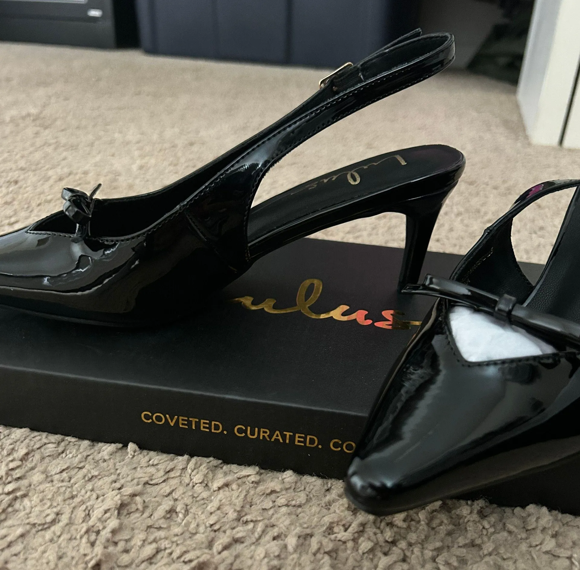 Black Bow Pointed Heels - Image 4