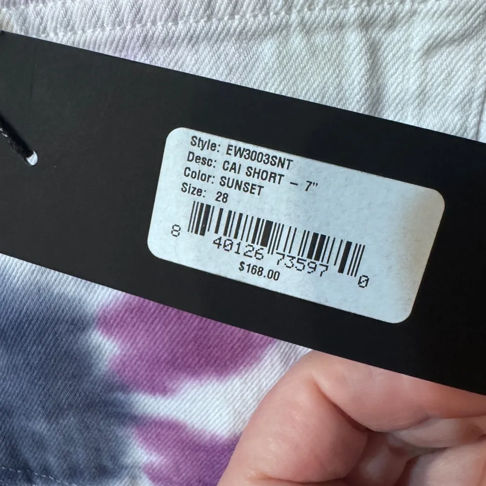 Anthropologie Edwin Tie-Dye Kai Shorts size 28 NWT! Color is sunset $168 retail! - Image 10