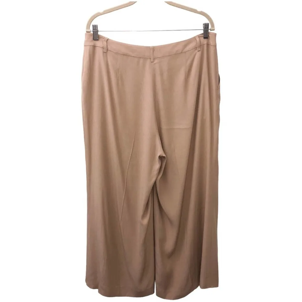 L'AGENCE Chrisley High Waist Wide Leg Pants in Cappuccino 12 NWT - Image 7