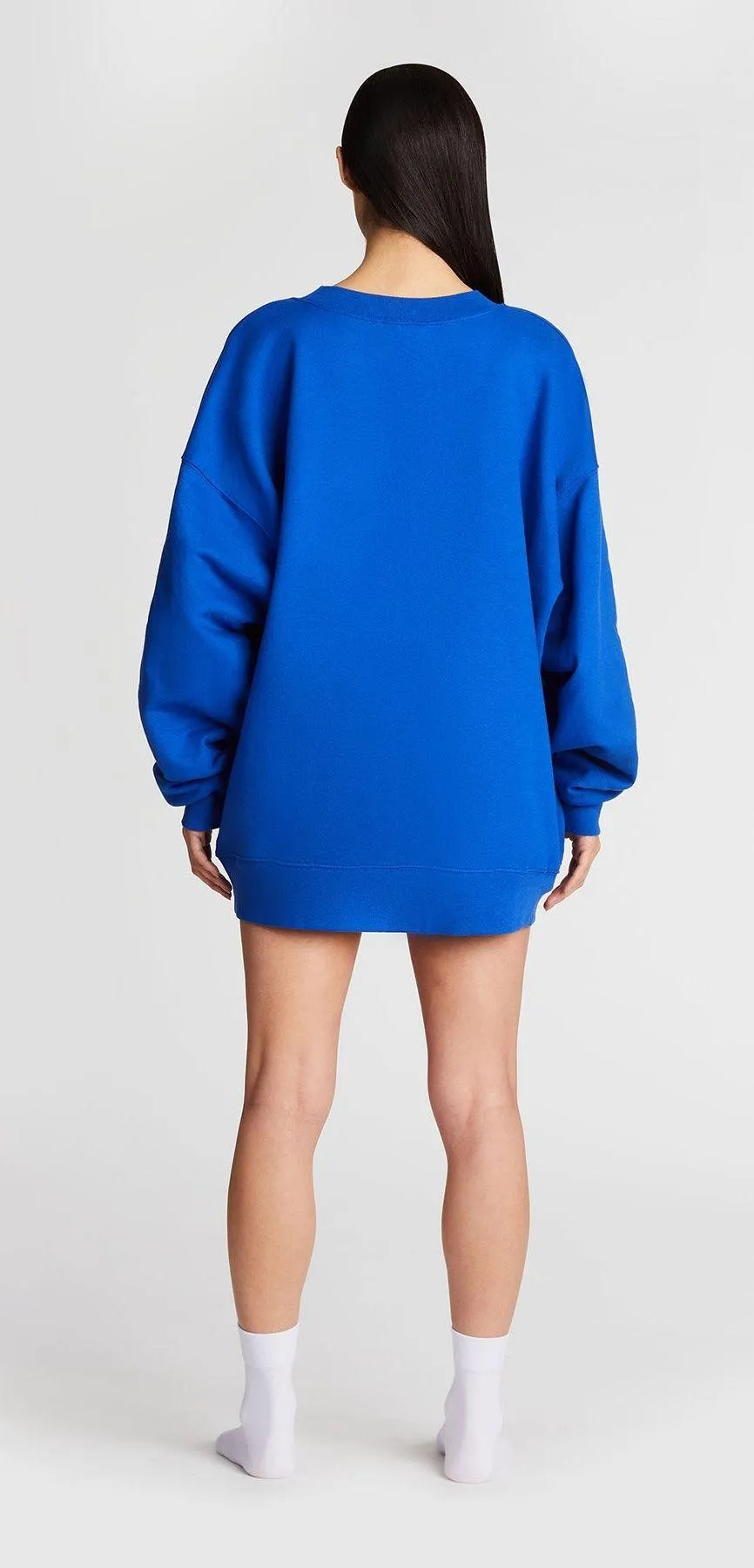 The Bar Varsity Sweatshirt Crewneck In cobalt Blue Size XL - Image 10