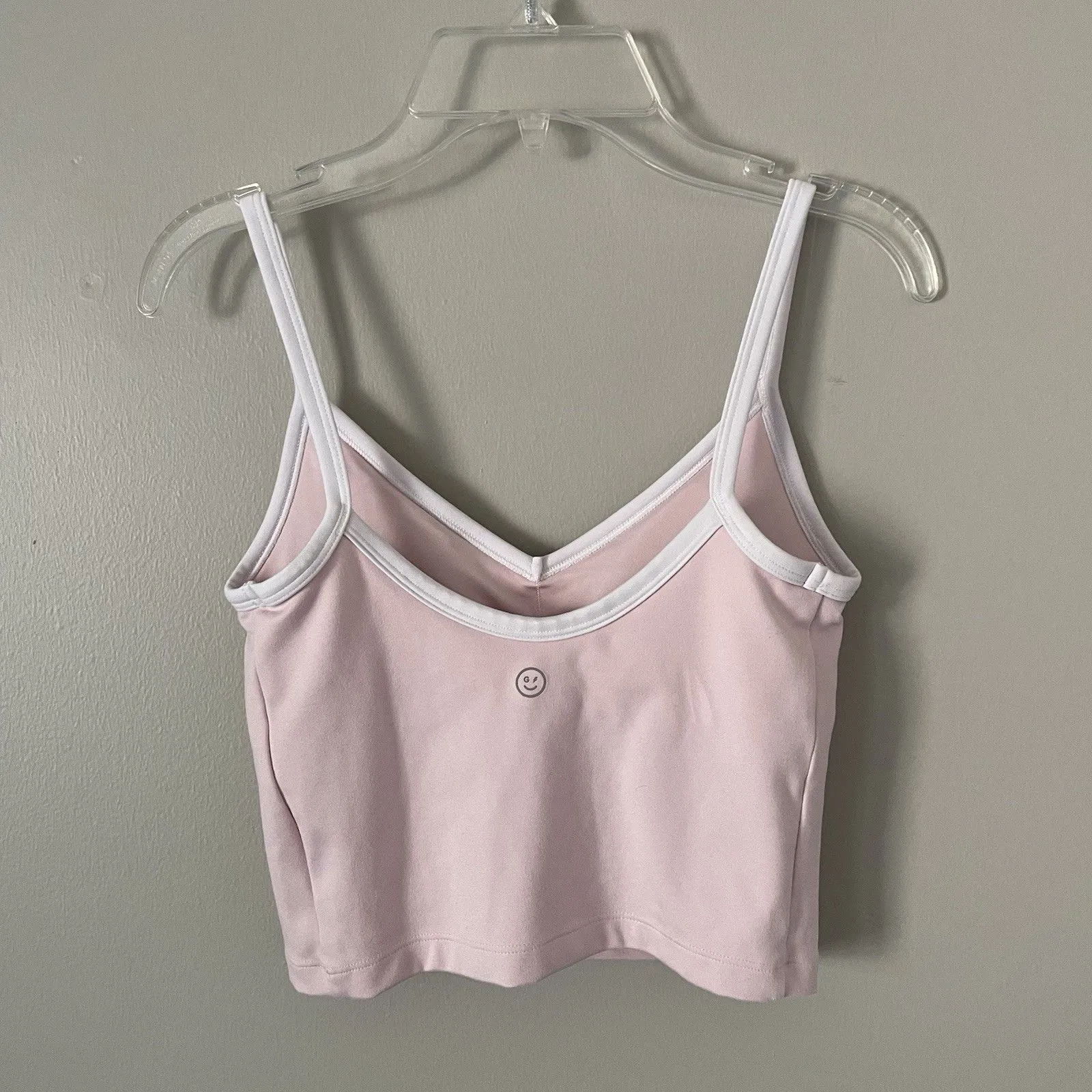 Gilly Hicks Recharge Size XS Pink Top Sleeveless Lounge V Neck Cropped - Image 2