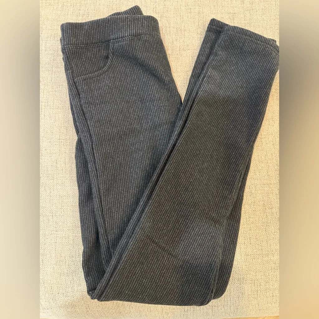 Women’s Winter Gray Ribbed Leggings S - Image 2