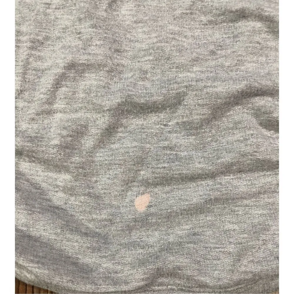 Athleta gray long sleeve shirt with ruched sides size medium - Image 9