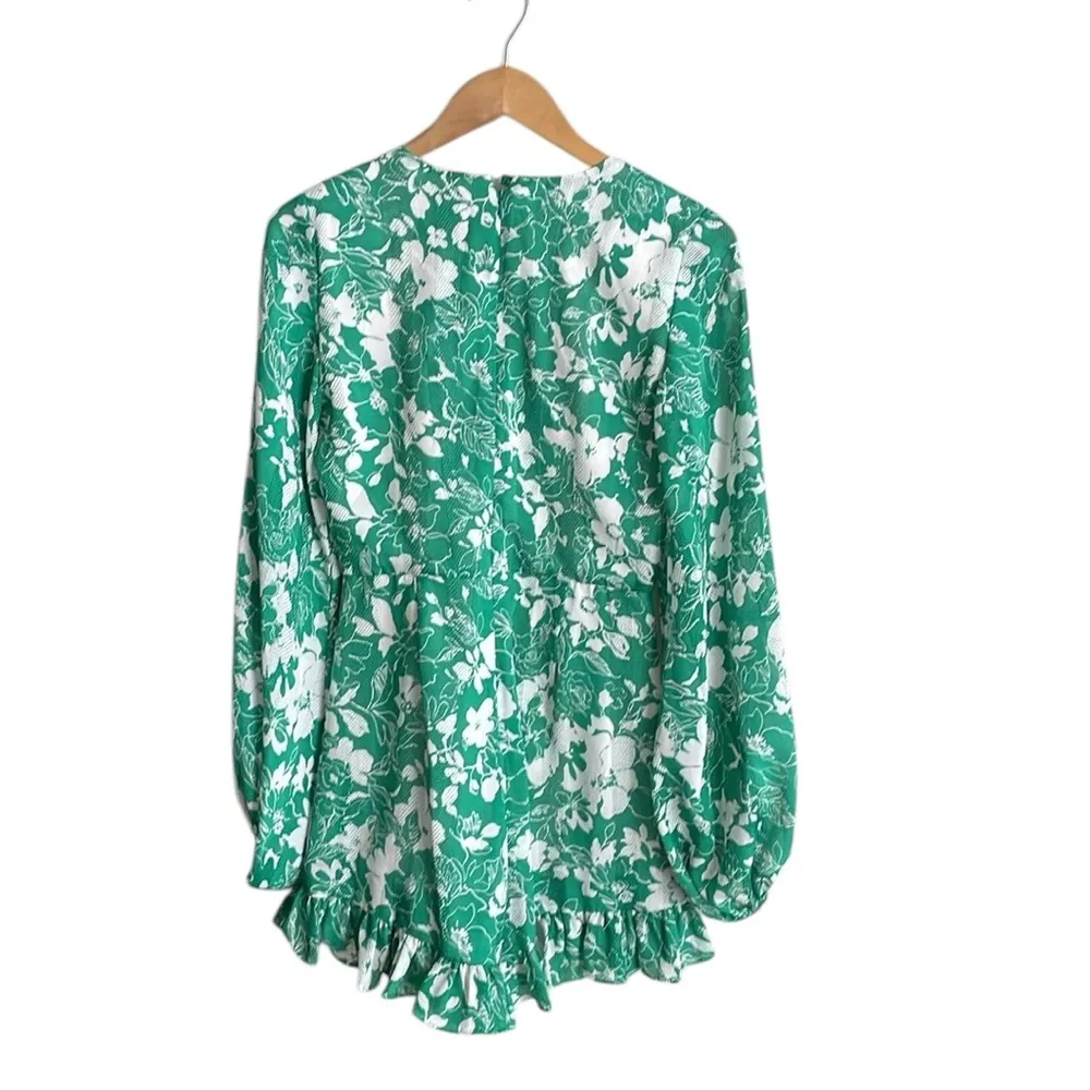 Alexis Cerca Romper in Emerald Floral - Image 3