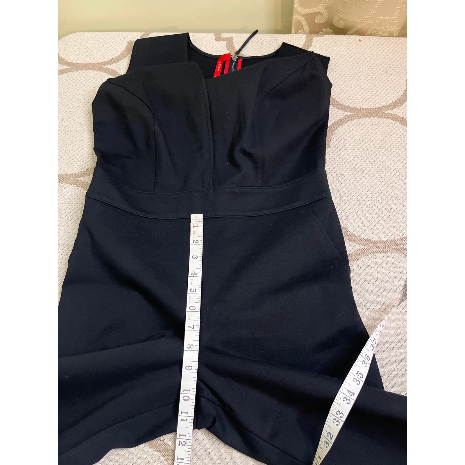 Spanx The Perfect Sleeveless Jumpsuit ponte fabric flare leg, size medium - Image 11