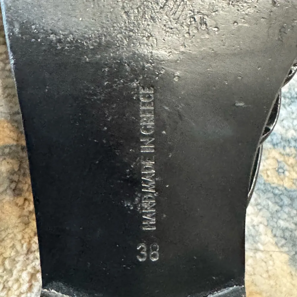 Ancient Greek Sandals Black Minimalist Strappy Sandals Size 38/7.5 - Image 10