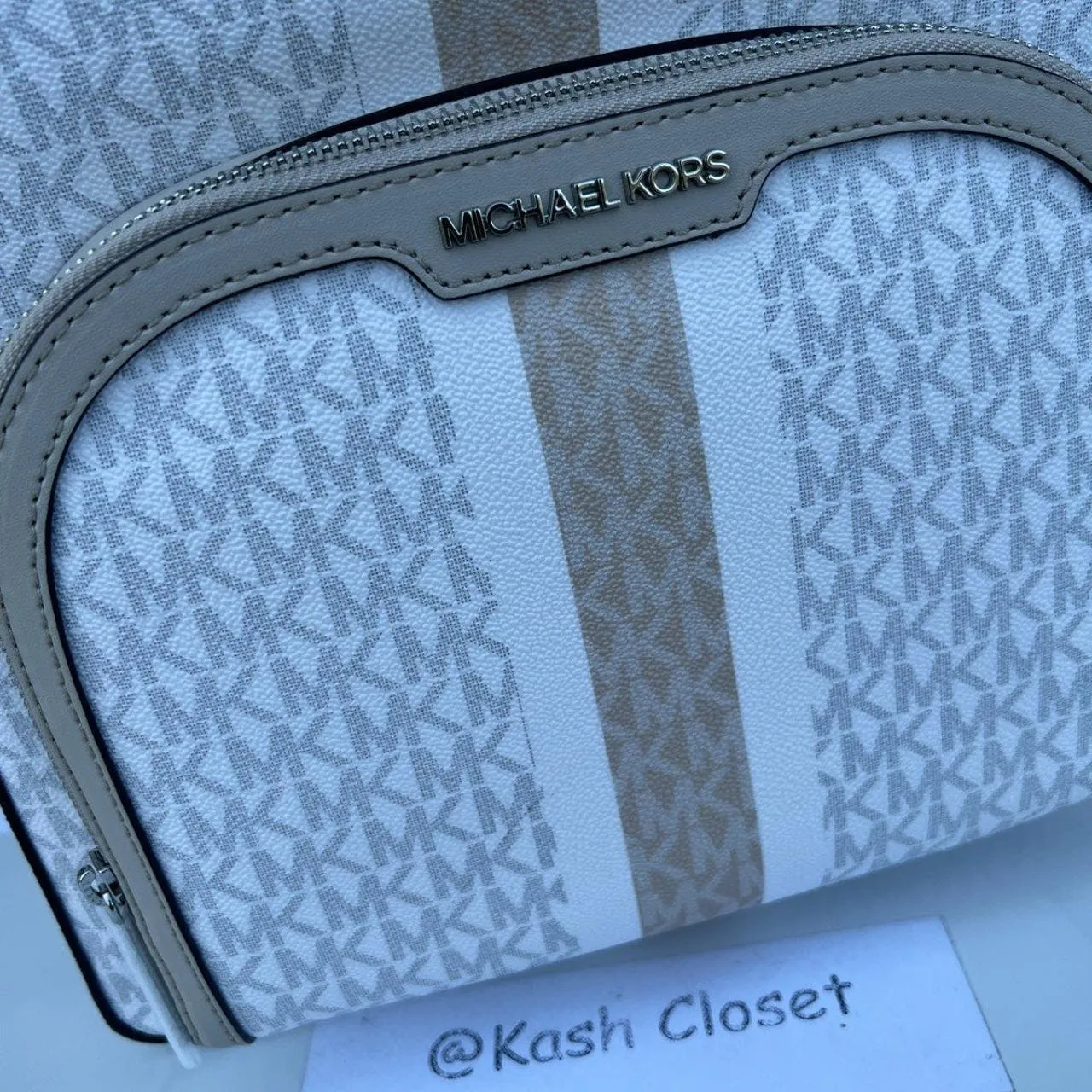 Michael Kors Lt Sand Multi Jaycee Backpack - Image 8