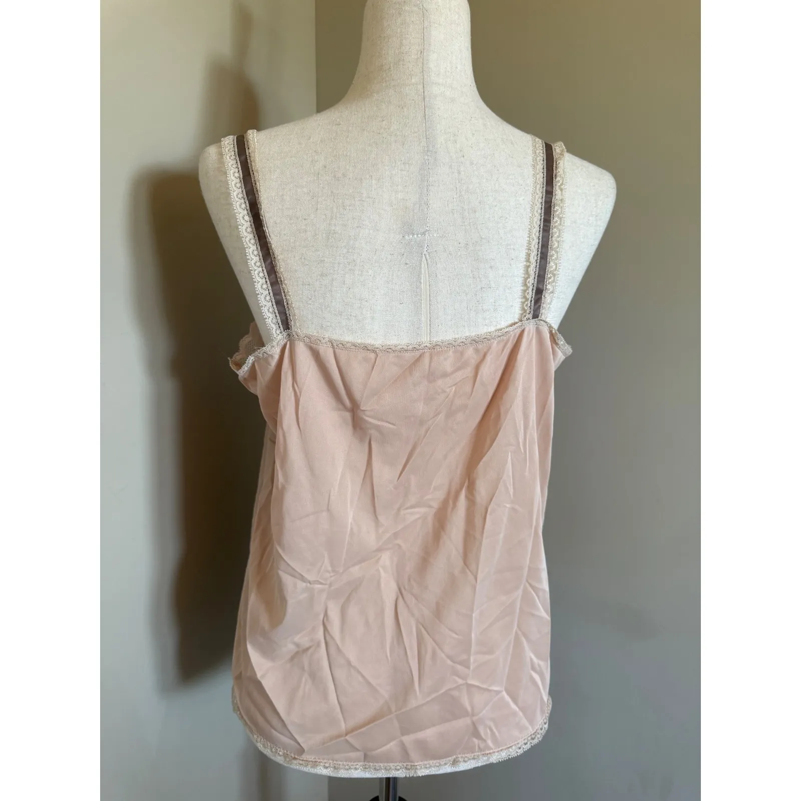 Vintage Formfit Rogers Lace Trim Cami Top Size 16 - Image 3