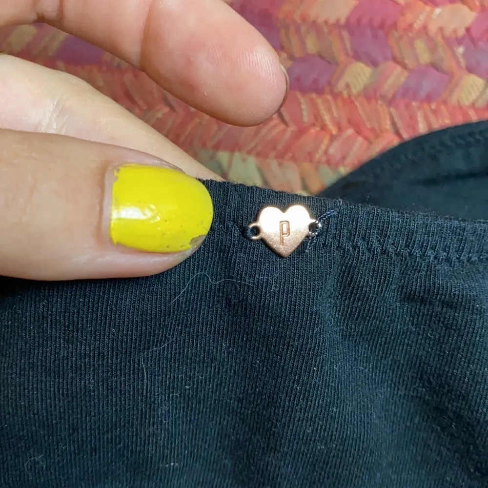 VICTORIAS SECRET PINK BLACK STUDDED BRA TOP STRAPLESS - Image 3