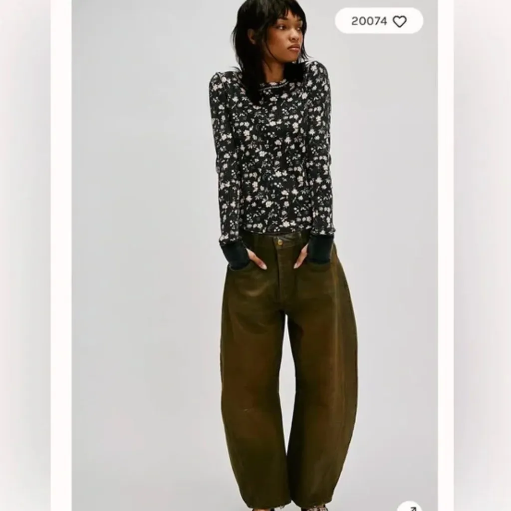 Free People We The Free Pretty Little Thermal. NWT. Star combo XS - Image 2