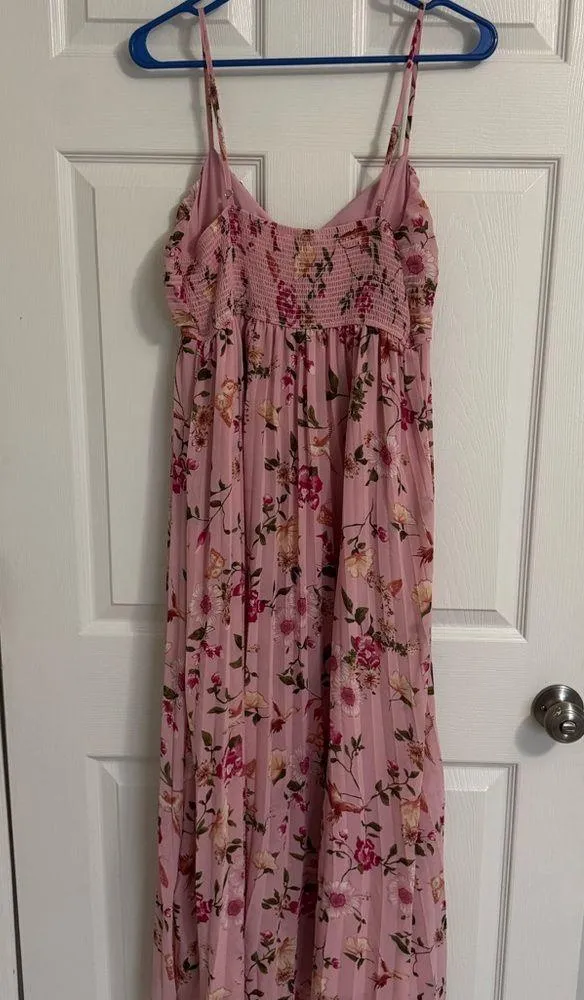 Floral Pink Maxi Dress - Image 4