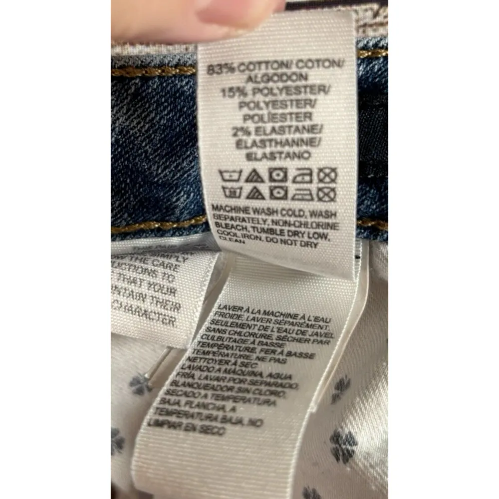 Lucky Brand Jeans Womens Size 4/27 Blue Denim Lolita Skinny small hole at zipper - Image 10