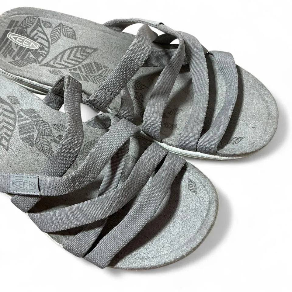 KEEN Women's Gray Strappy‎ Comfort Slide Sandals Size 9 - Image 4