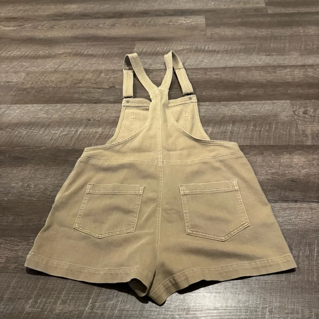 Aerie Tan Short Overalls - Image 5