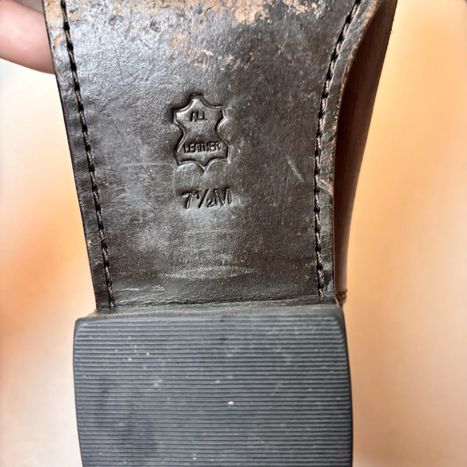 Tory Burch Brown Leather Chelsea Ankle Boots Buckle Detail Women's 7.5 - Image 8