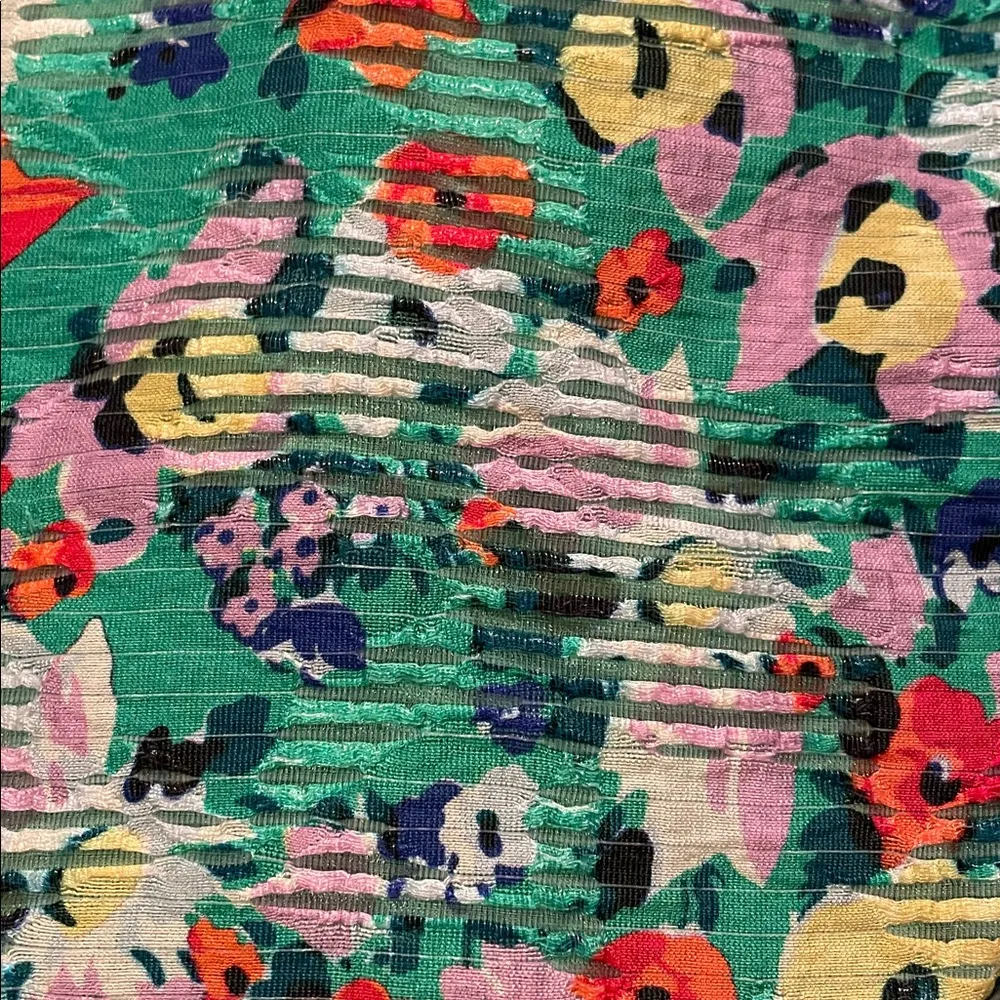 Maeve  Green Floral Blouse - Image 3