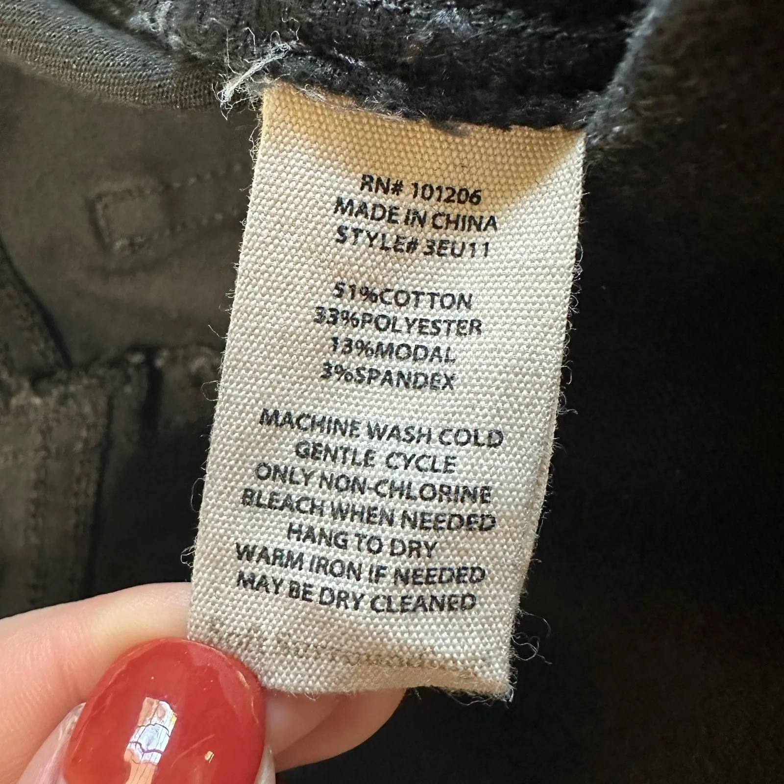 Soft Surroundings Pull On Jeans Faded Black Size XLPetite Straight Bootcut - Image 6