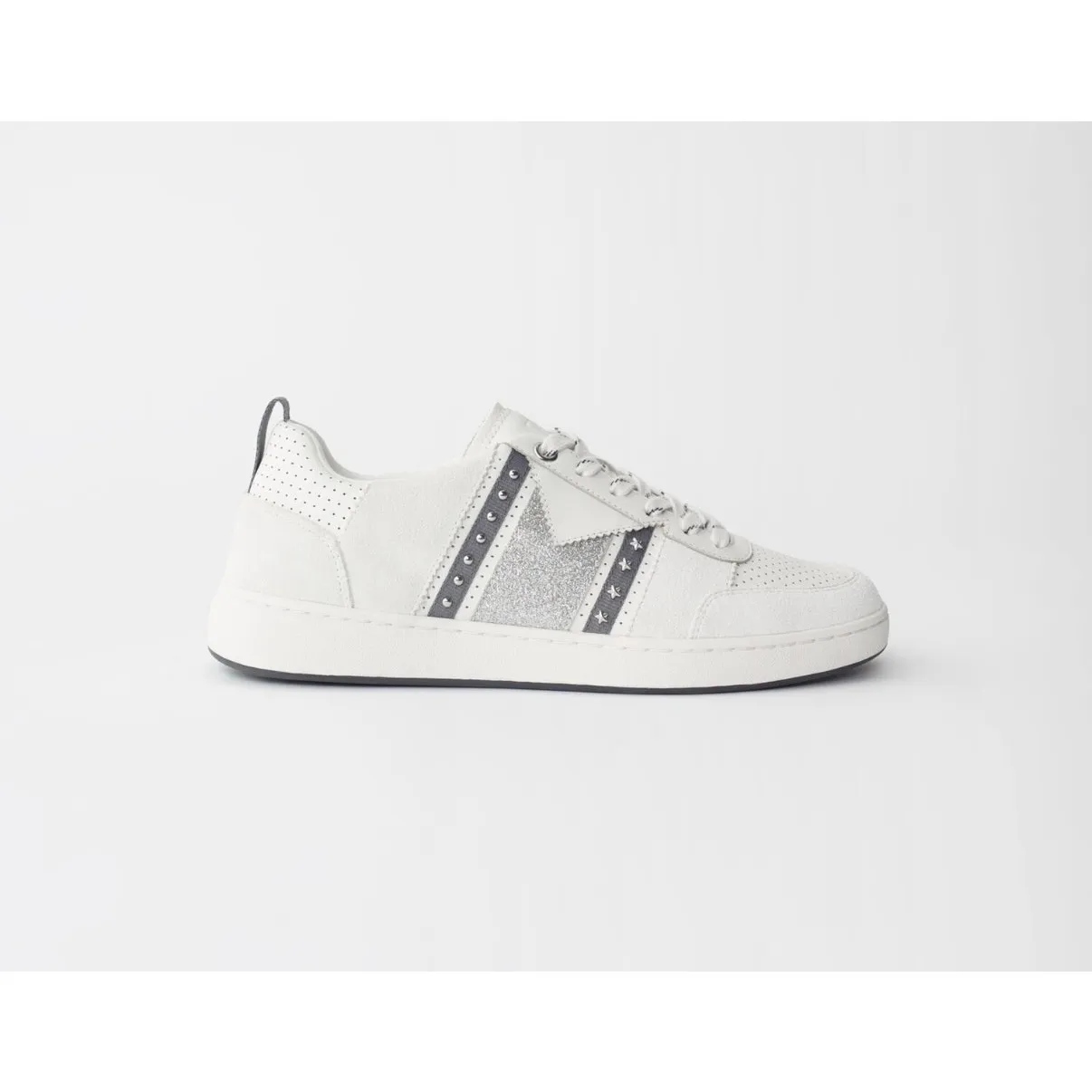 NEW IN BOX Maje Furious Fashion Sneakers Black white size 41 - Image 2