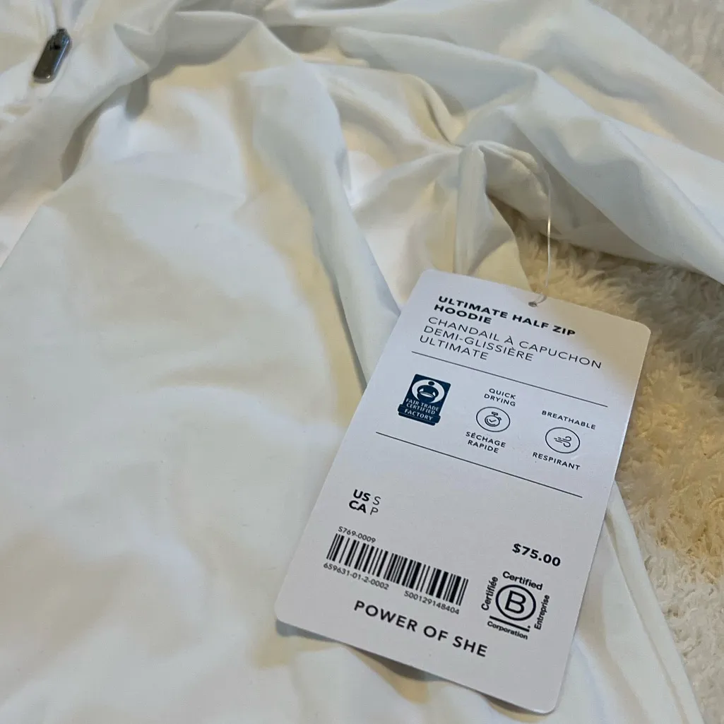 NWT Athleta Ultimate Half Zip Hoodie - Image 3