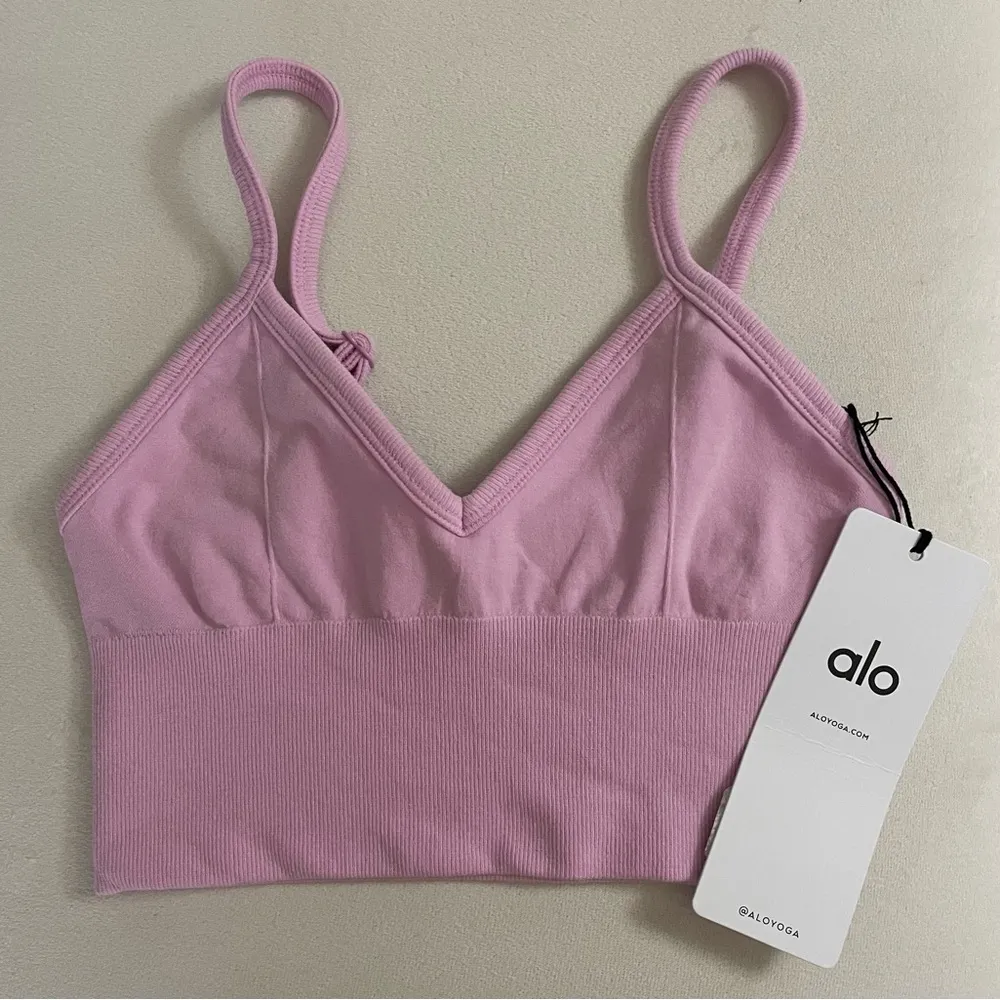 Alo Yoga NWOT Delight Bralette Sugarplum Pink Women's Intimate Size XS - Image 2