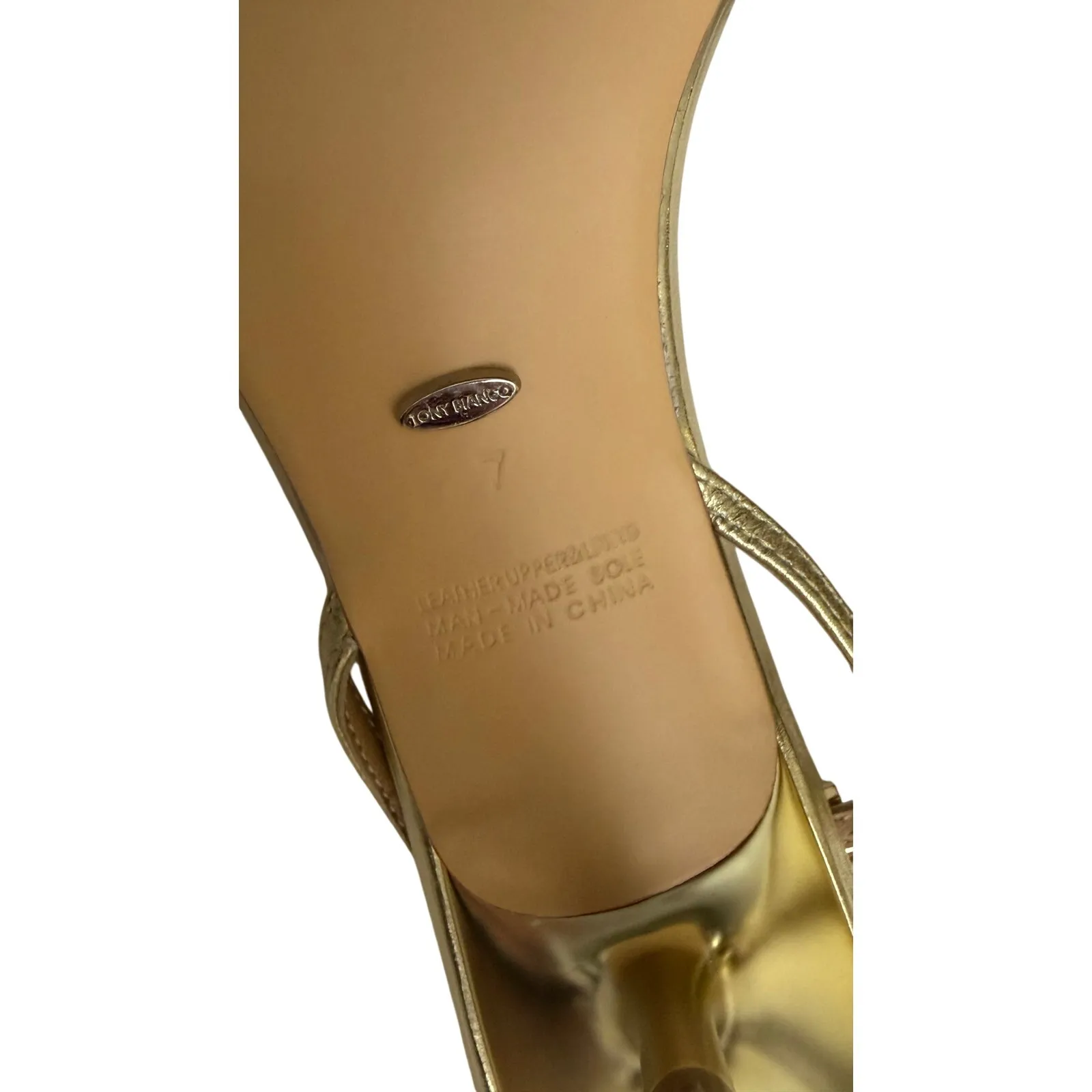 Tony Bianco Florida Sandal in Gold Metallic size 7 New in Box - Image 3