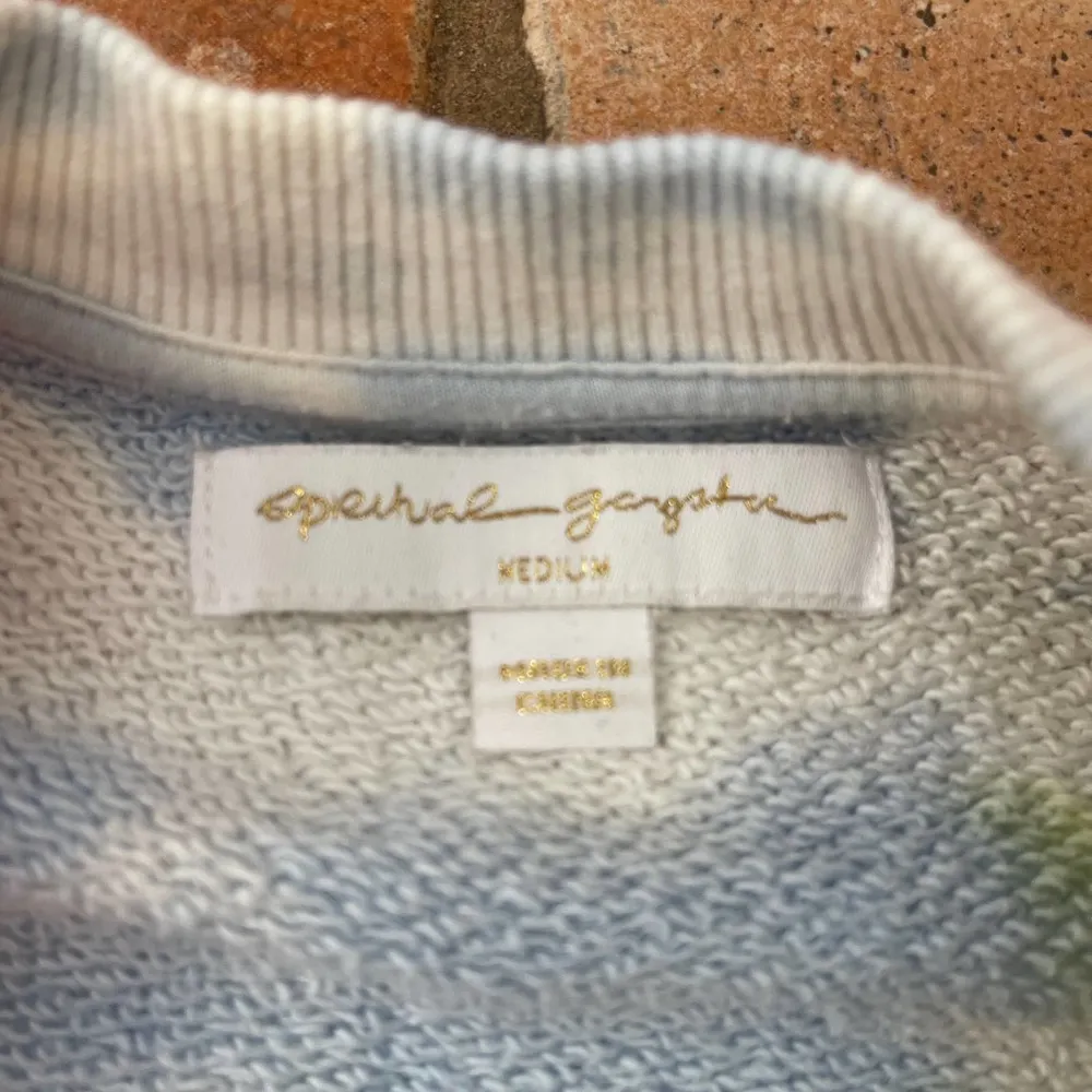 Spiritual, gangster, tie-dye, rainbow, colored sweatshirt, size medium - Image 3