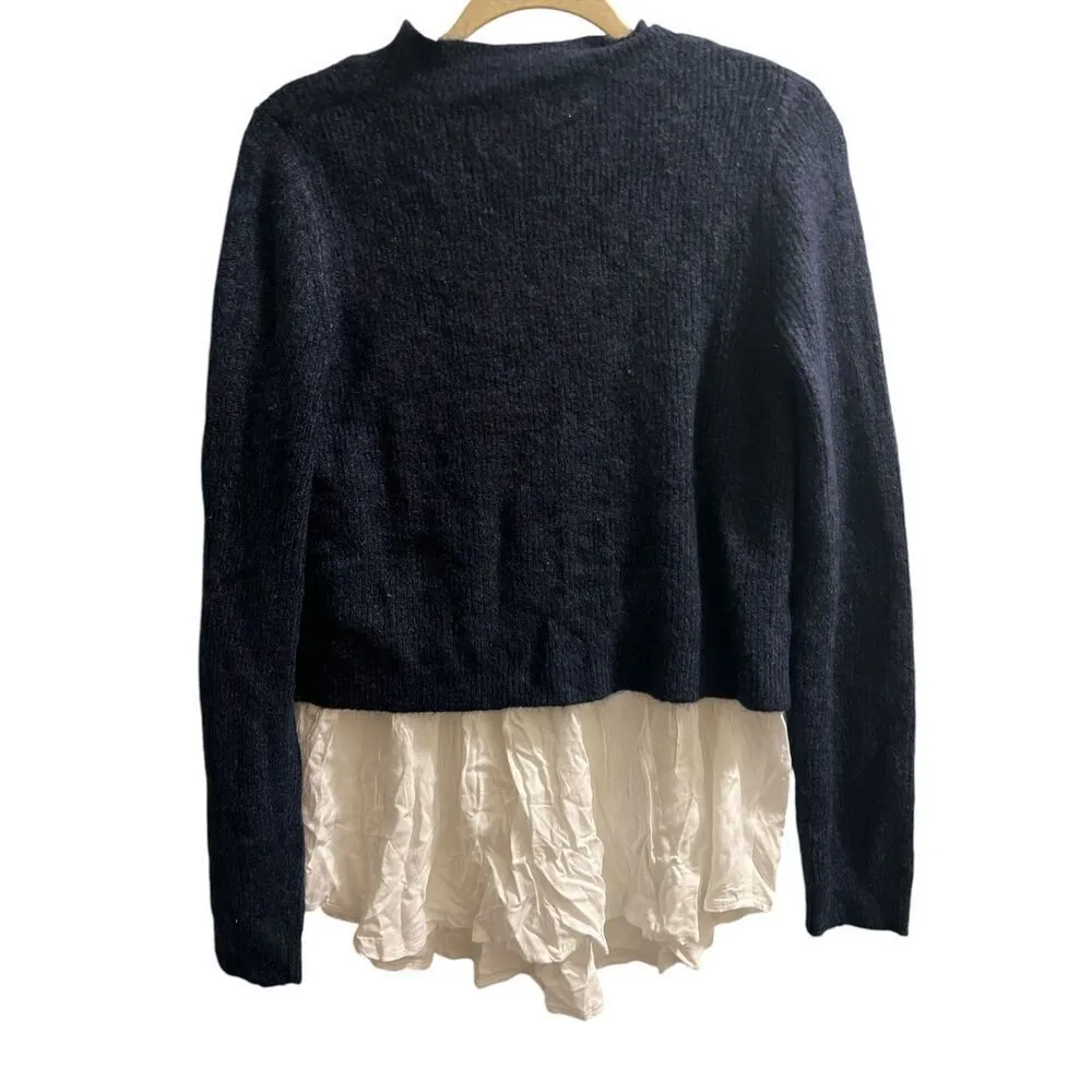 ✨HP✨RIPE MATERNITY Mandy Detachable Nursing Knit Sz Large Sweater✨ Blue - Image 7