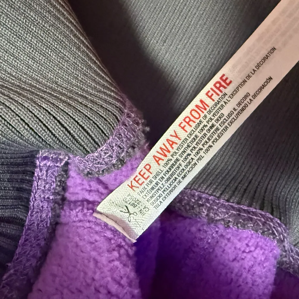 FP MOVEMENT Free People Hit The Slopes Quarter Zip Pullover Fleece Size XS NWT Purple - Image 6