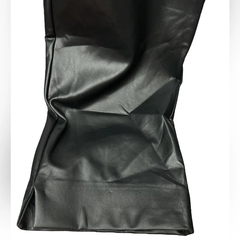 Joseph Ribkoff Faux Leather Slim Fit Pull On Pants Size 22 NWT Black - Image 3