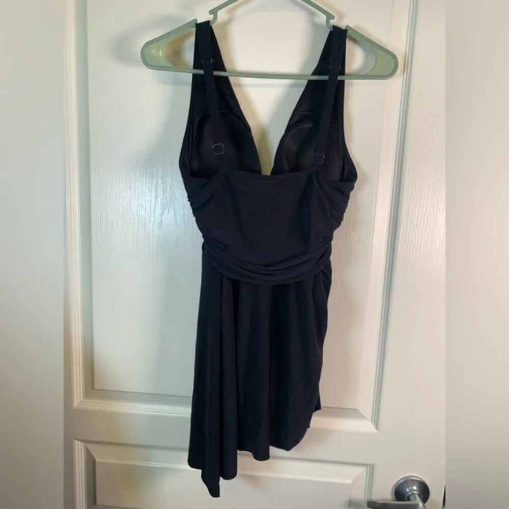Magicsuit Miraclesuit Celine Swim Dress Black Convertible Swimsuit Size 8 #2848 - Image 7